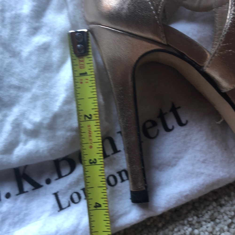 LK Bennett Metallic Bronze Strappy Heels - Picture 6 of 8